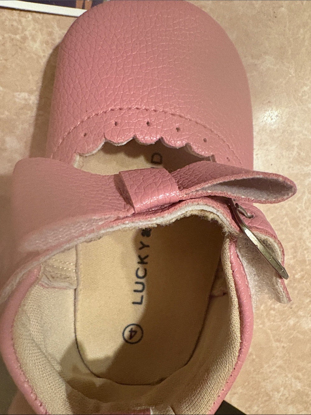 Lucky brand baby/Toddler Pink Mary Jane Sz 4